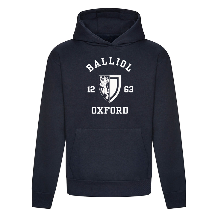 Colleges One Colour Print Hoodie - Navy