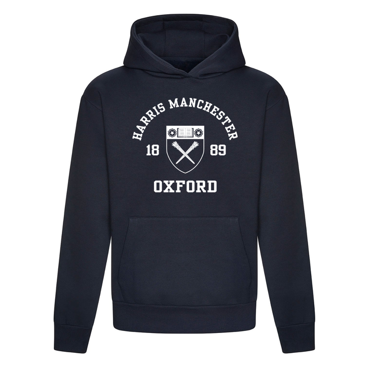 Colleges One Colour Print Hoodie - Navy