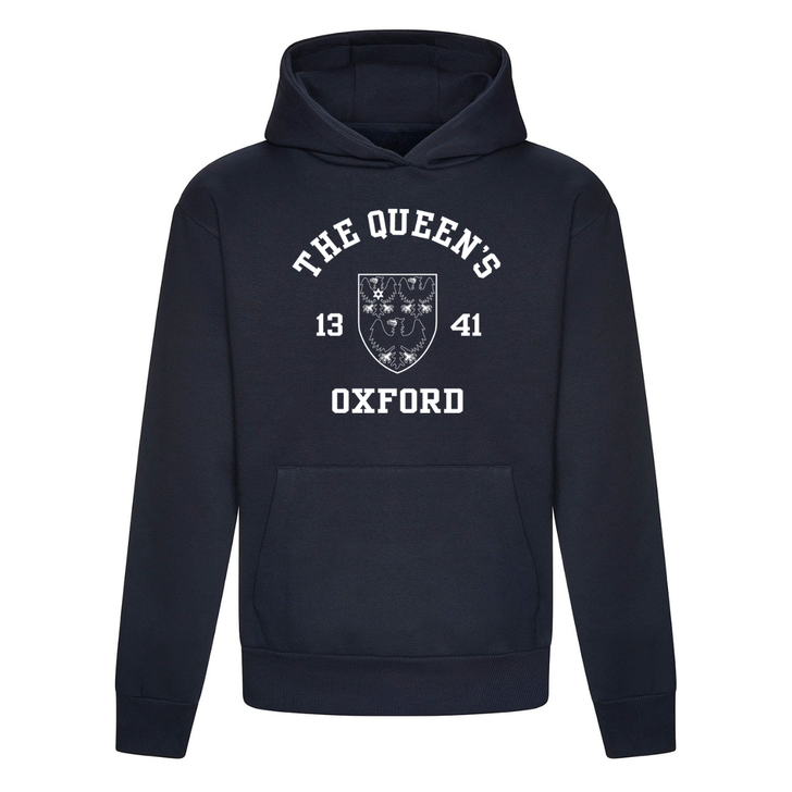 Colleges One Colour Print Hoodie - Navy