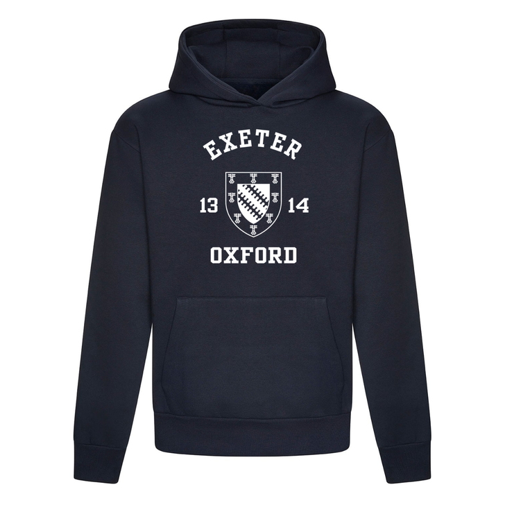 Colleges One Colour Print Hoodie - Navy