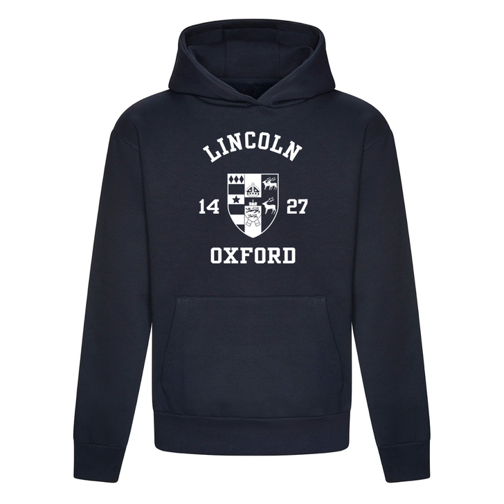 Colleges One Colour Print Hoodie - Navy