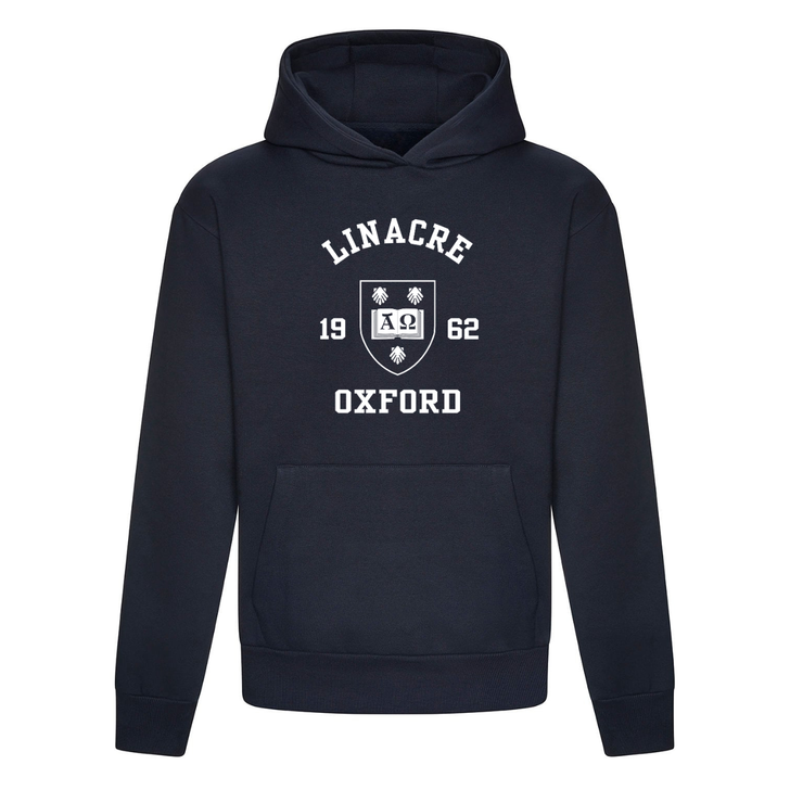 Colleges One Colour Print Hoodie - Navy