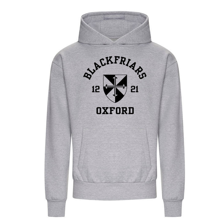 Colleges One Colour Print Hoodie - Grey