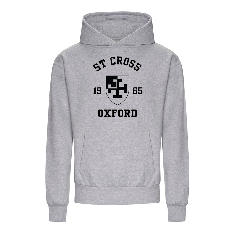 Colleges One Colour Print Hoodie - Grey