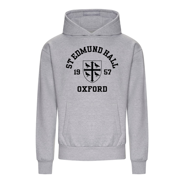 Colleges One Colour Print Hoodie - Grey