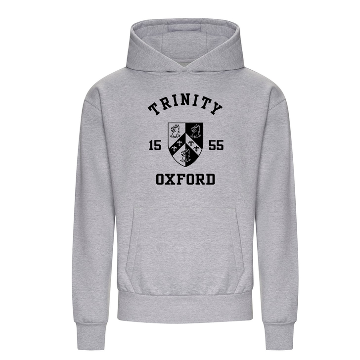Colleges One Colour Print Hoodie - Grey