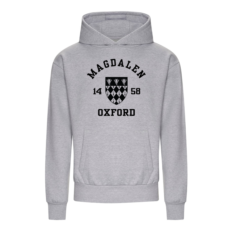 Colleges One Colour Print Hoodie - Grey