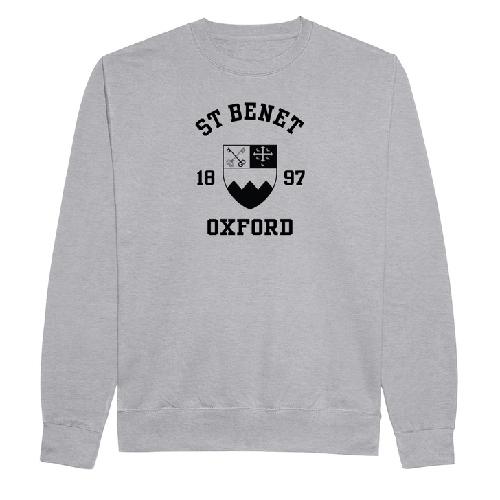 Colleges One Colour Print Sweatshirt - Grey