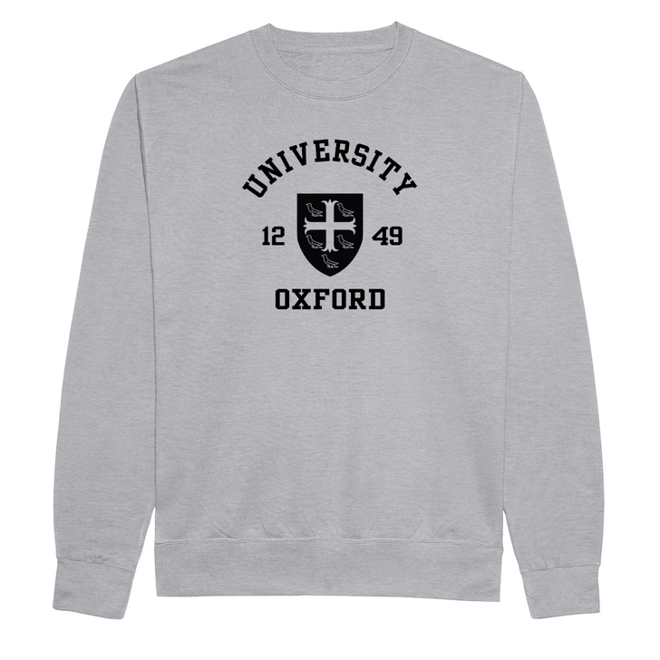 Colleges One Colour Print Sweatshirt - Grey