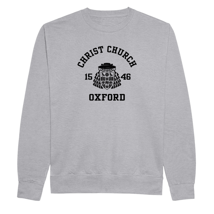 Colleges One Colour Print Sweatshirt - Grey
