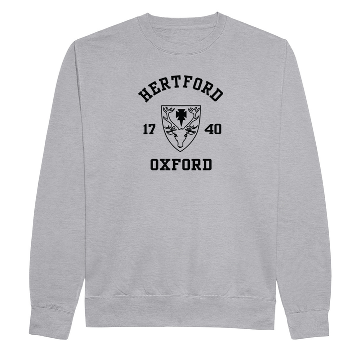 Colleges One Colour Print Sweatshirt - Grey