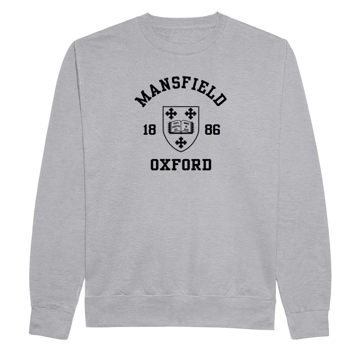 Colleges One Colour Print Sweatshirt - Grey