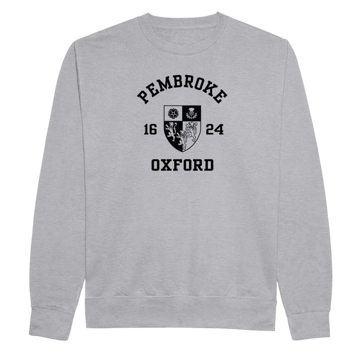 Colleges One Colour Print Sweatshirt - Grey