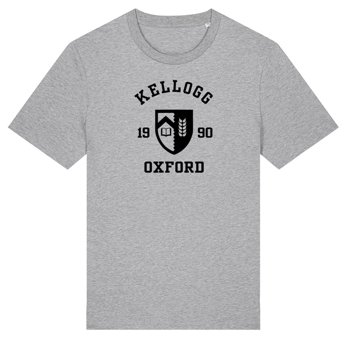 Colleges One Colour Print T-Shirt - Grey