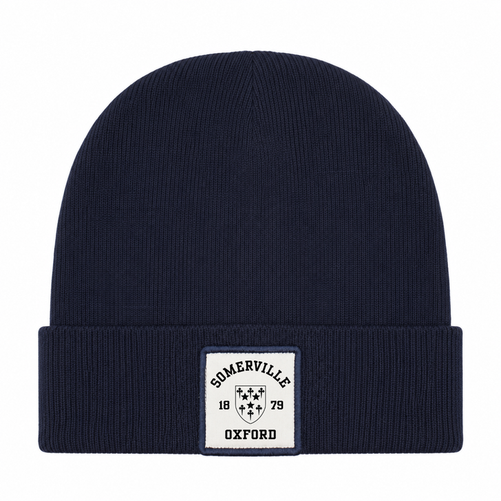 Colleges One Colour Print Patch Beanie - Navy