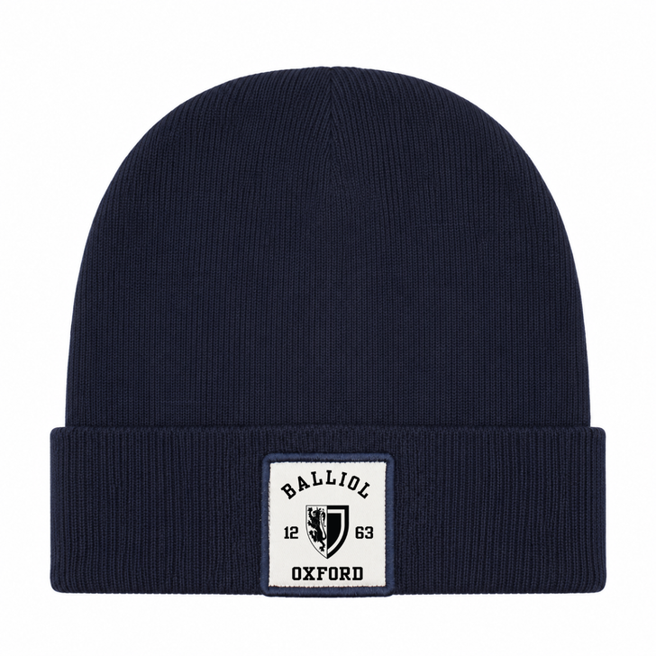 Colleges One Colour Print Patch Beanie - Navy