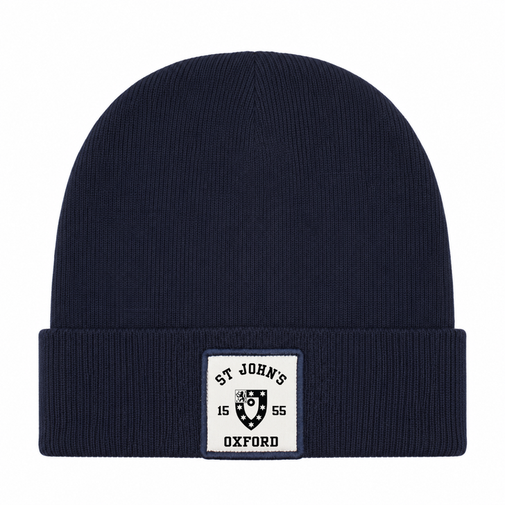 Colleges One Colour Print Patch Beanie - Navy