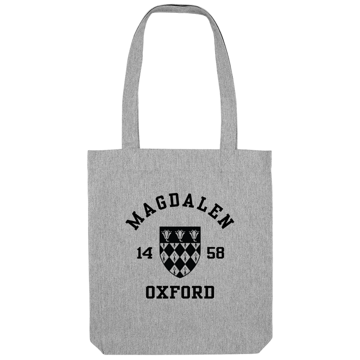 Colleges One Colour Print Patch Tote Bag - Grey
