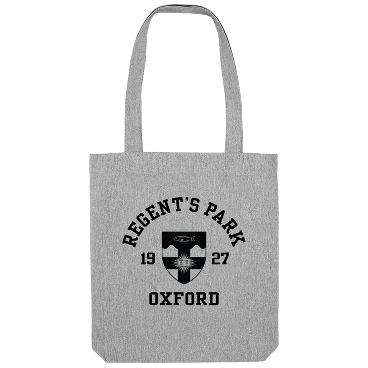 Colleges One Colour Print Patch Tote Bag - Grey