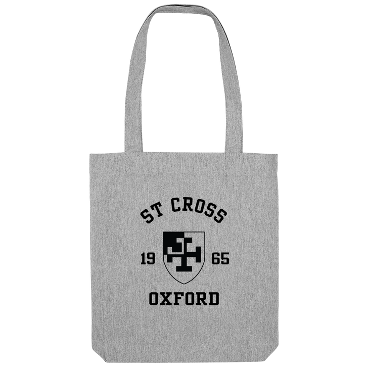 Colleges One Colour Print Patch Tote Bag - Grey