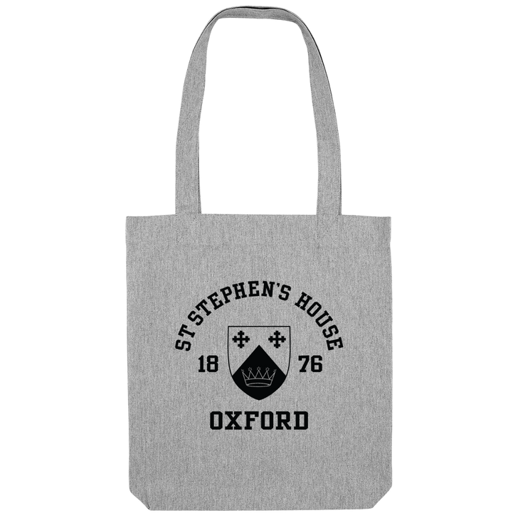 Colleges One Colour Print Patch Tote Bag - Grey