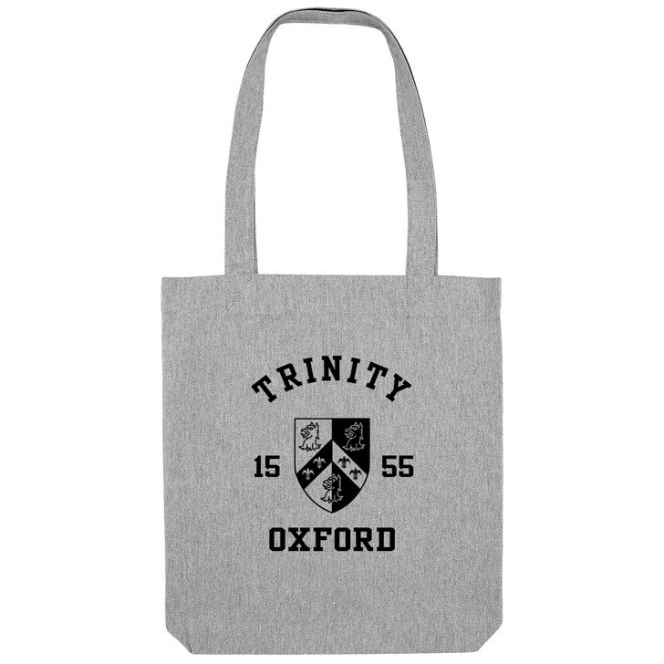 Colleges One Colour Print Patch Tote Bag - Grey