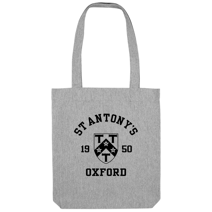 Colleges One Colour Print Patch Tote Bag - Grey
