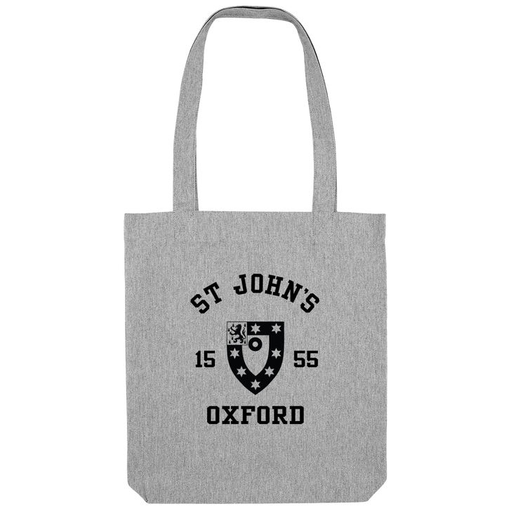 Colleges One Colour Print Patch Tote Bag - Grey