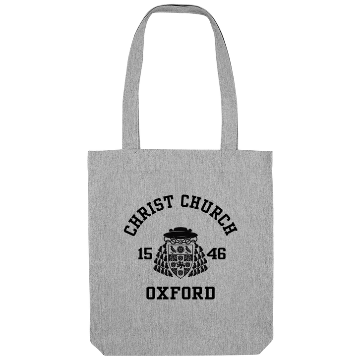Colleges One Colour Print Patch Tote Bag - Grey
