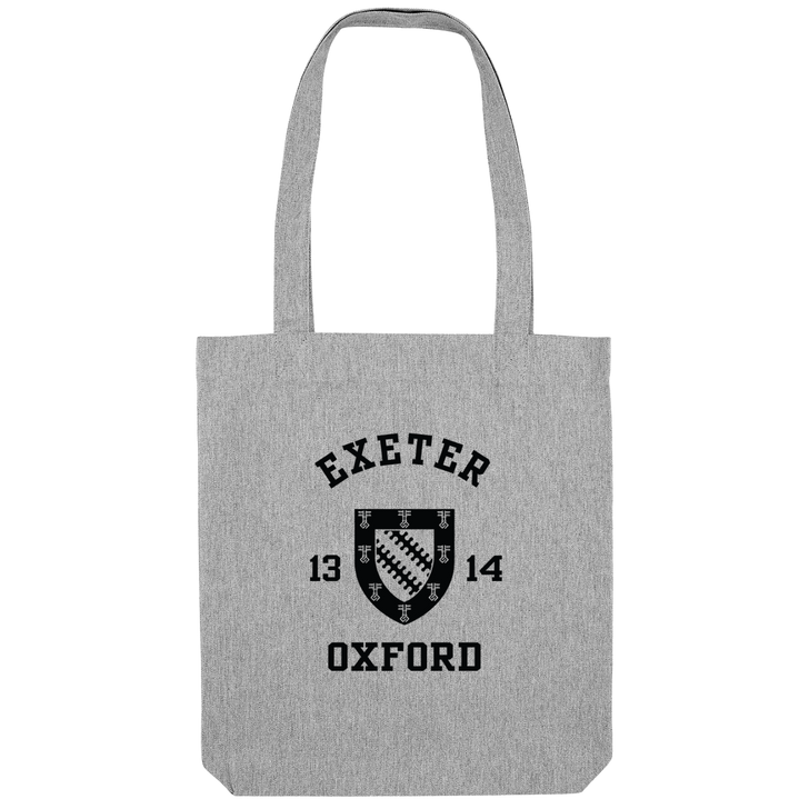 Colleges One Colour Print Patch Tote Bag - Grey