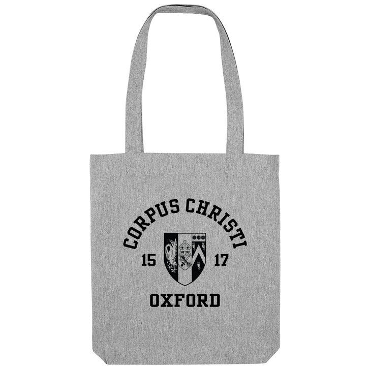 Colleges One Colour Print Patch Tote Bag - Grey
