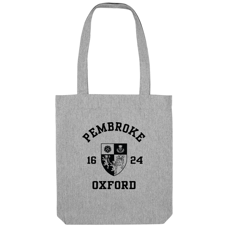 Colleges One Colour Print Patch Tote Bag - Grey