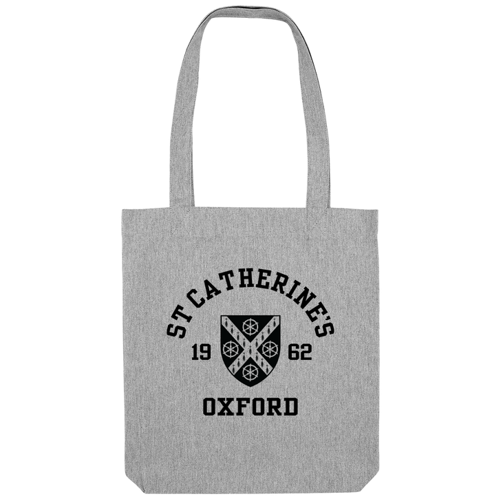 Colleges One Colour Print Patch Tote Bag - Grey
