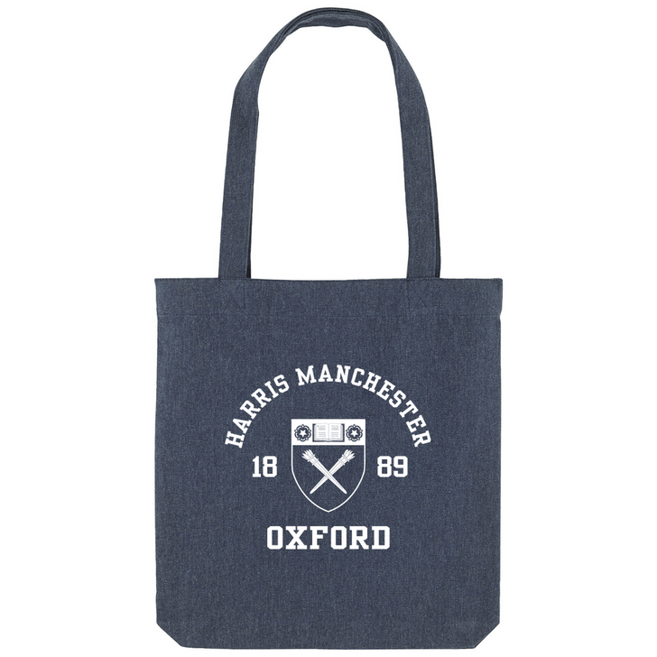 Colleges One Colour Print Patch Tote Bag - Navy