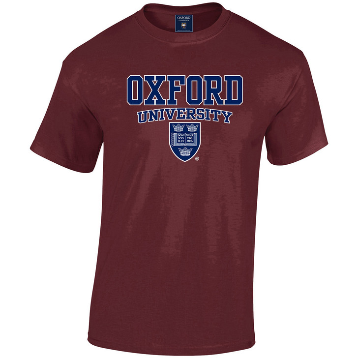 Official Oxford University Crest T-Shirt - Maroon