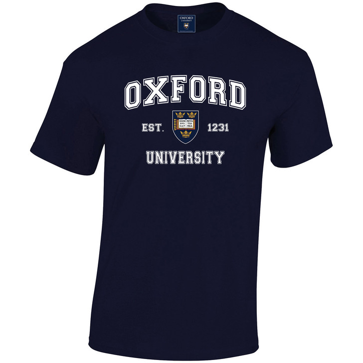Official Oxford University 'Harvard Style' T-Shirt - Navy