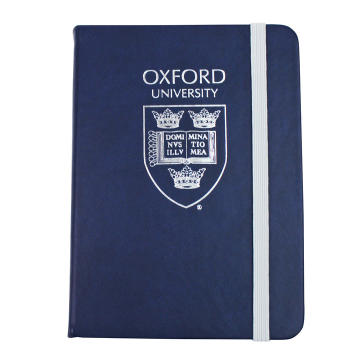 Oxford University Shield Blue A5 PU Notebook