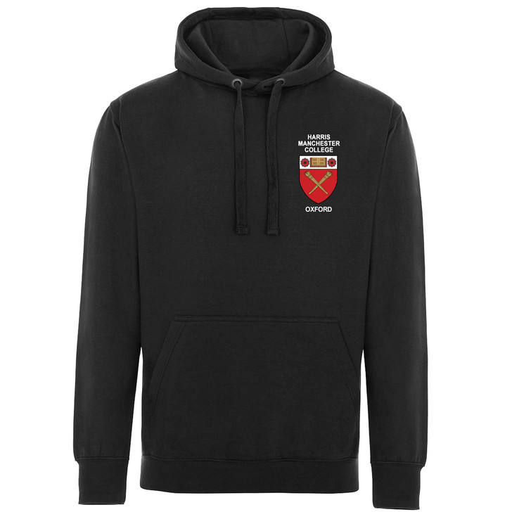 Harris Manchester College Embroidered Hoodie - Black