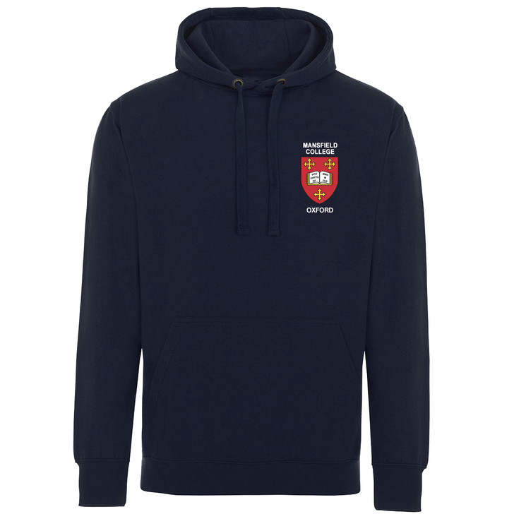 Mansfield College Embroidered Hoodie - Navy
