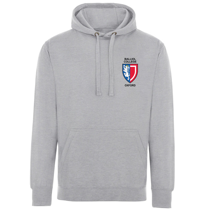 Balliol College Embroidered Hoodie - Sports Grey