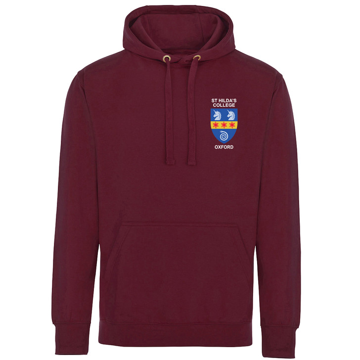 St Hilda's College Embroidered Hoodie - Maroon