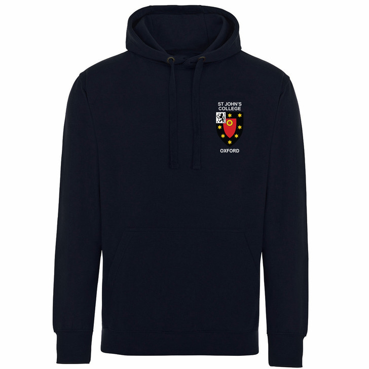 St John's College Embroidered Hoodie - Navy