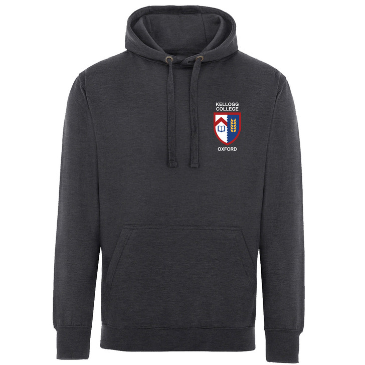 Kellogg College Embroidered Hoodie - Charcoal