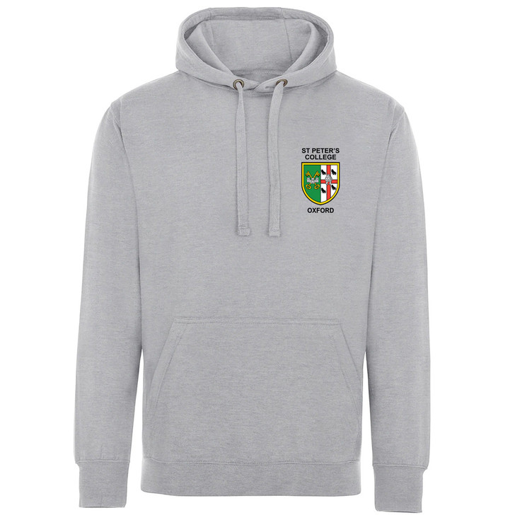 St Peter's College Embroidered Hoodie - Sports Grey