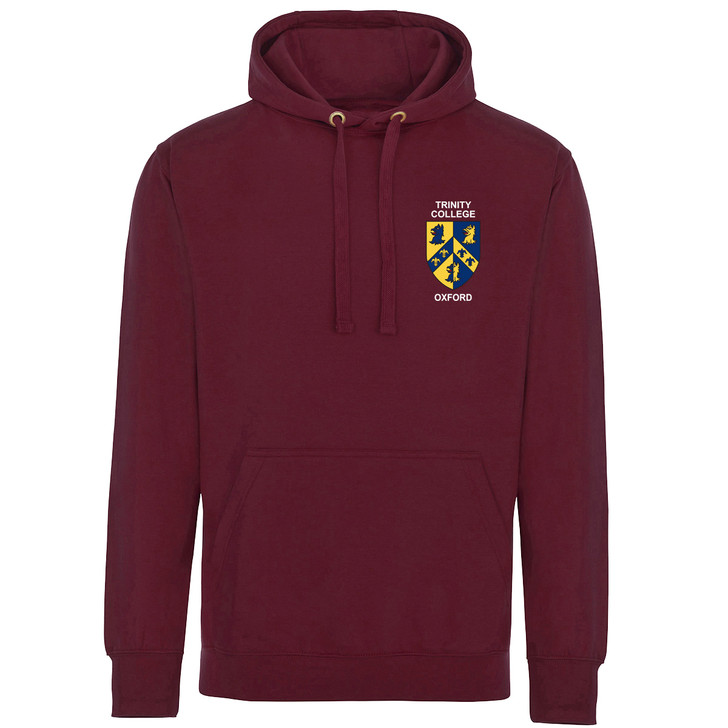 Trinity College Embroidered Hoodie - Maroon