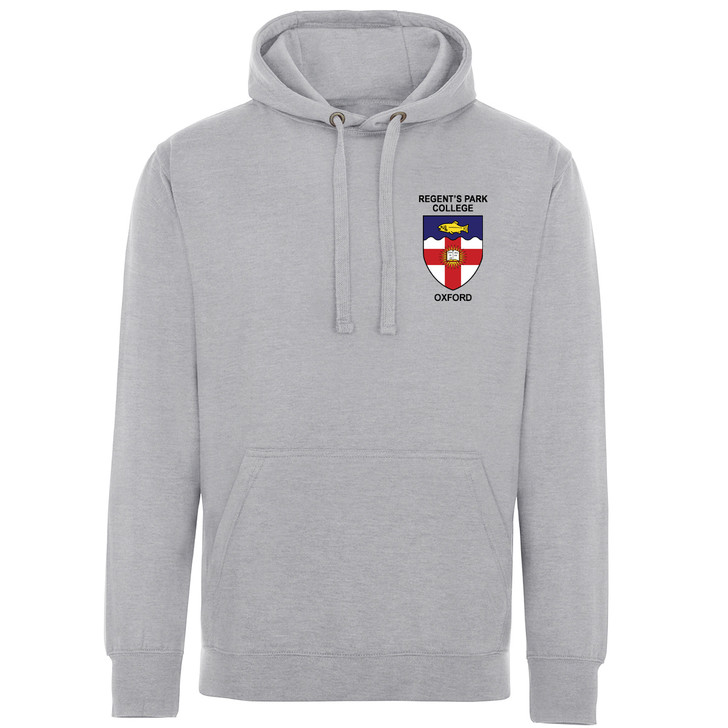 Regent’s Park College Embroidered Hoodie - Sports Grey