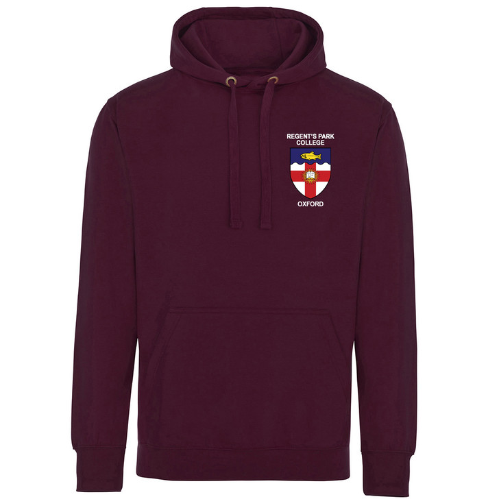 Regent’s Park College Embroidered Hoodie - Maroon