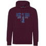 Official Oxford University Crest Hoodie - Maroon