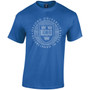 Official Oxford University Distressed Crest T-Shirt - Royal