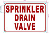 FD SPRINKLER DRAIN VALVE SIGN